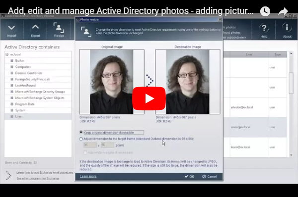 CodeTwo Active Directory Photos video