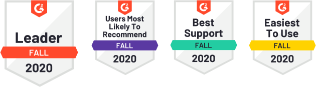 Reviews G2 Badges Fall 2020