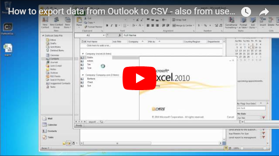 Watch the video about CodeTwo Outlook Export freeware